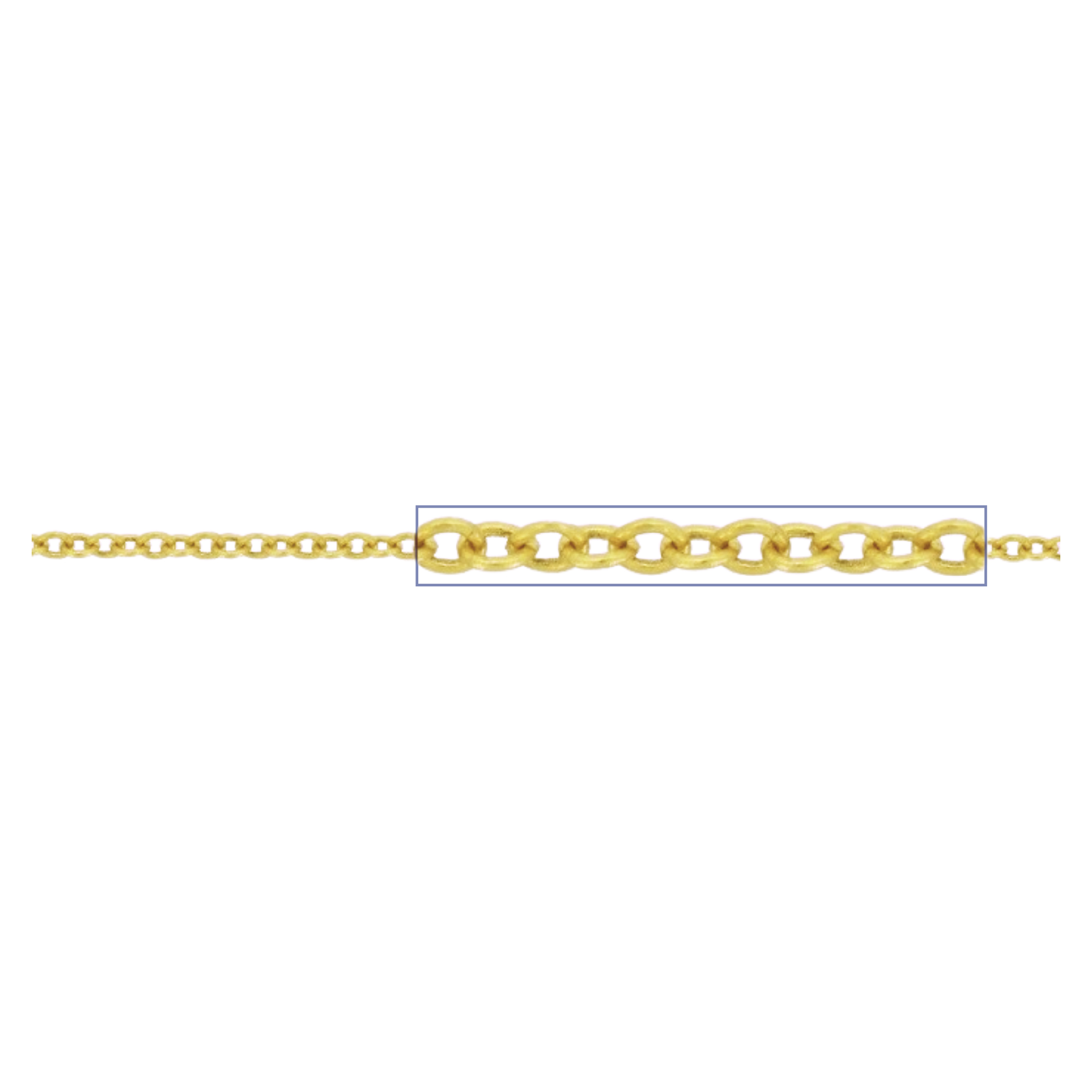 Elongated Round Cable Chain