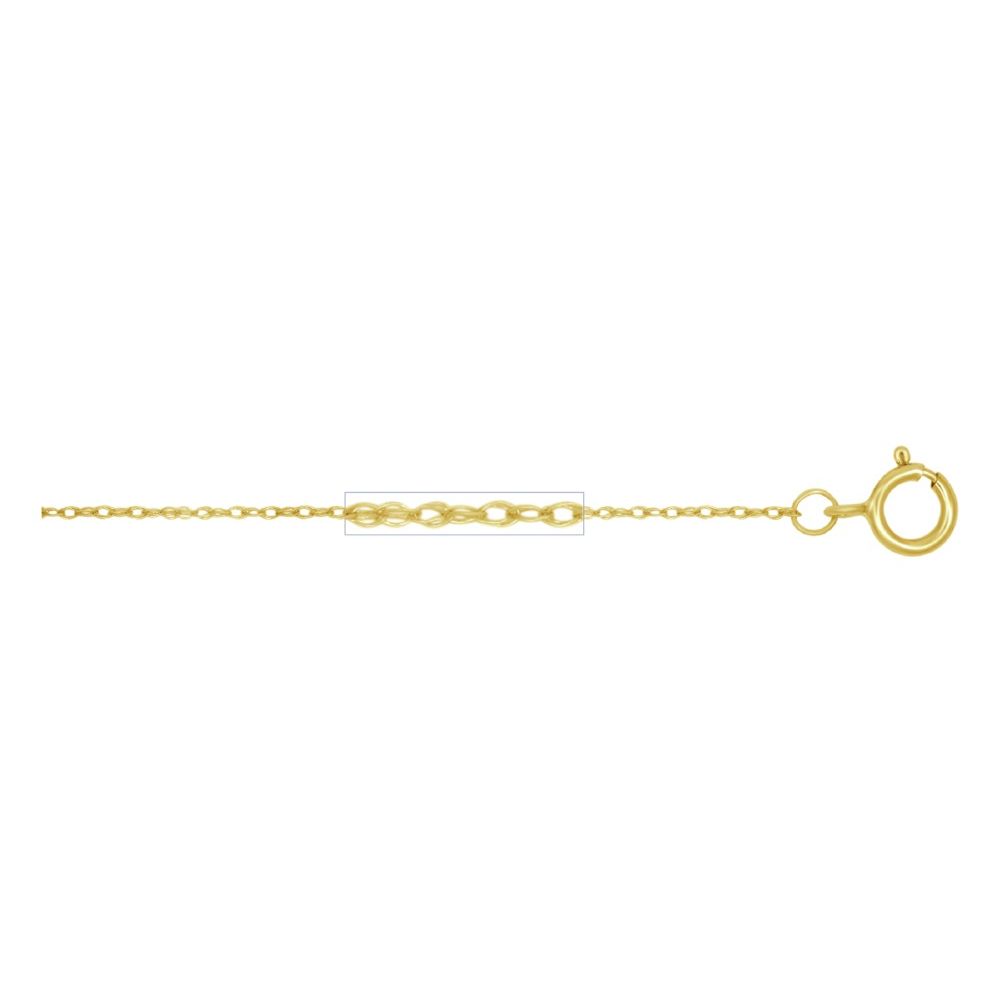 5R ROPE CHAIN WITH 5.5SR + SPL TAG - 18" (WIRE THICKNESS-0.115)
