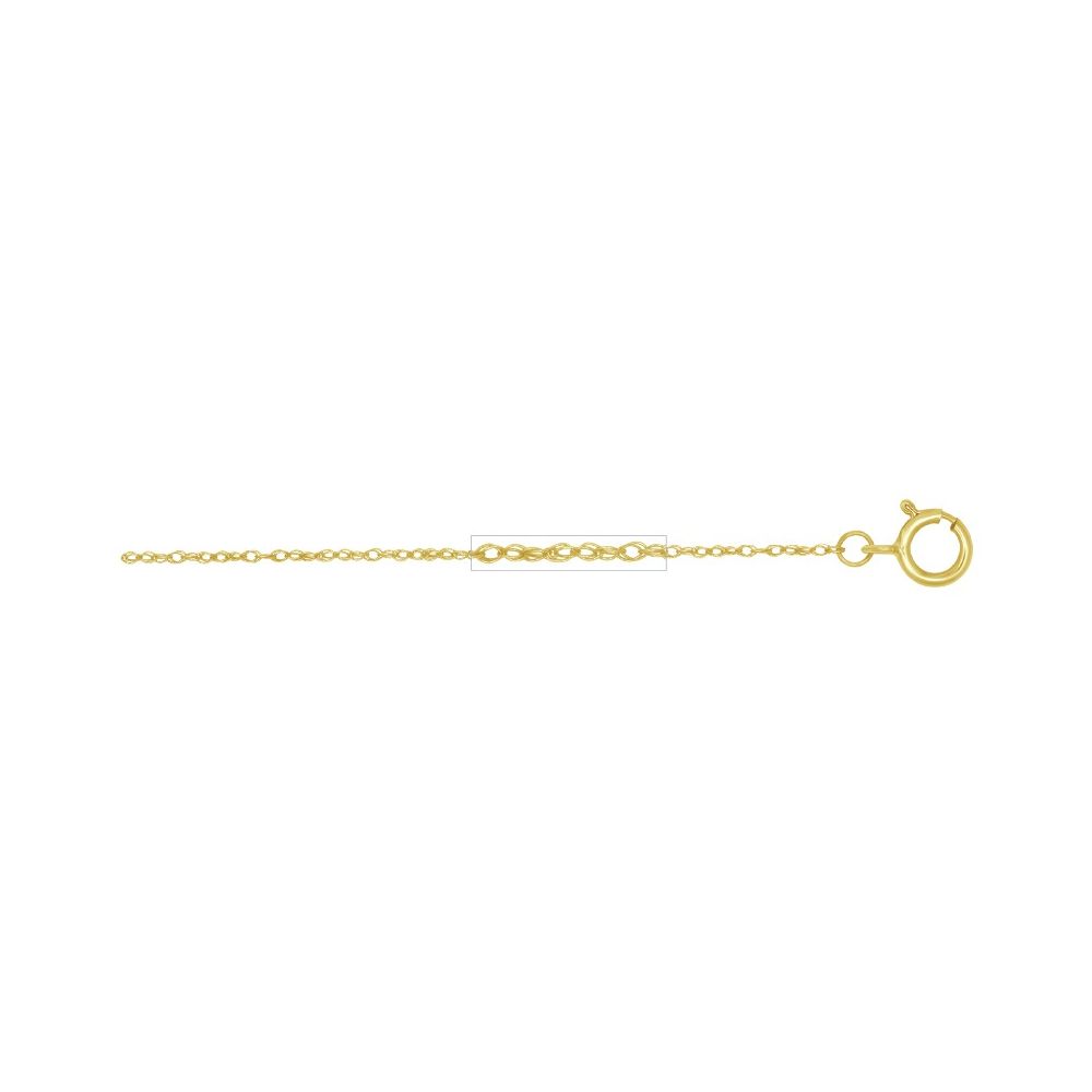 6R ROPE CHAIN WITH 5.5SR + SPL TAG - 18" (WIRE THICKNESS-0.12)