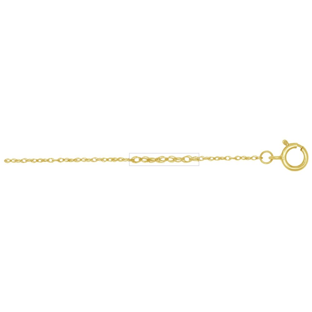 6R ROPE CHAIN WITH 5.5SR + SPL TAG - 18" (WIRE THICKNESS-0.13)