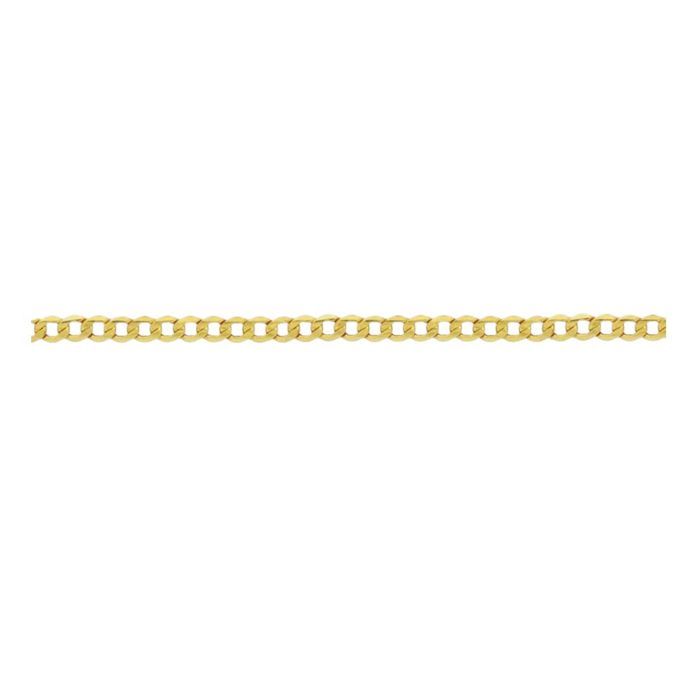Hollow Beveled Curb (Air Solid) Chain - E30HCRB120