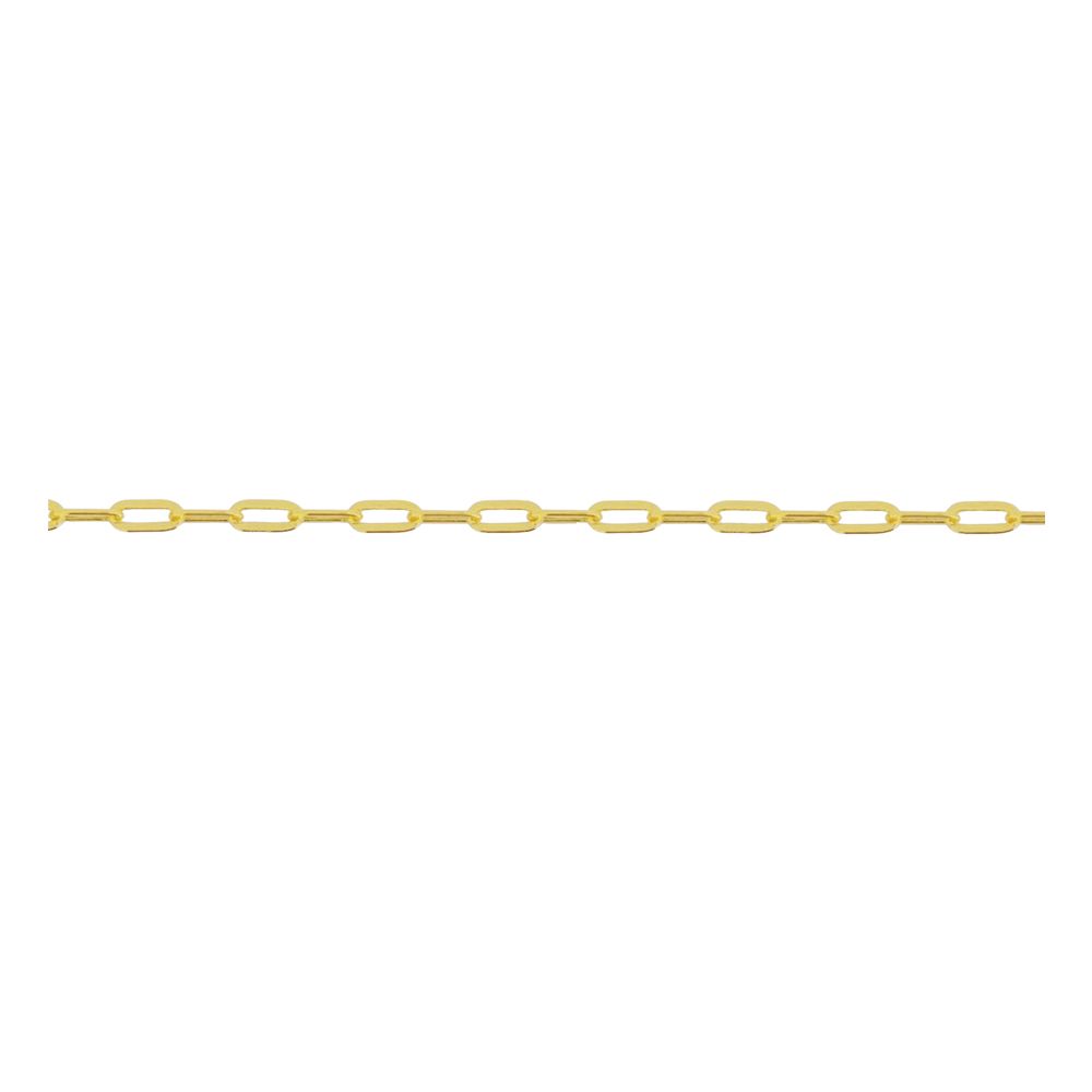 Hollow Paperclip Flat Link Chain - E30PHF390
